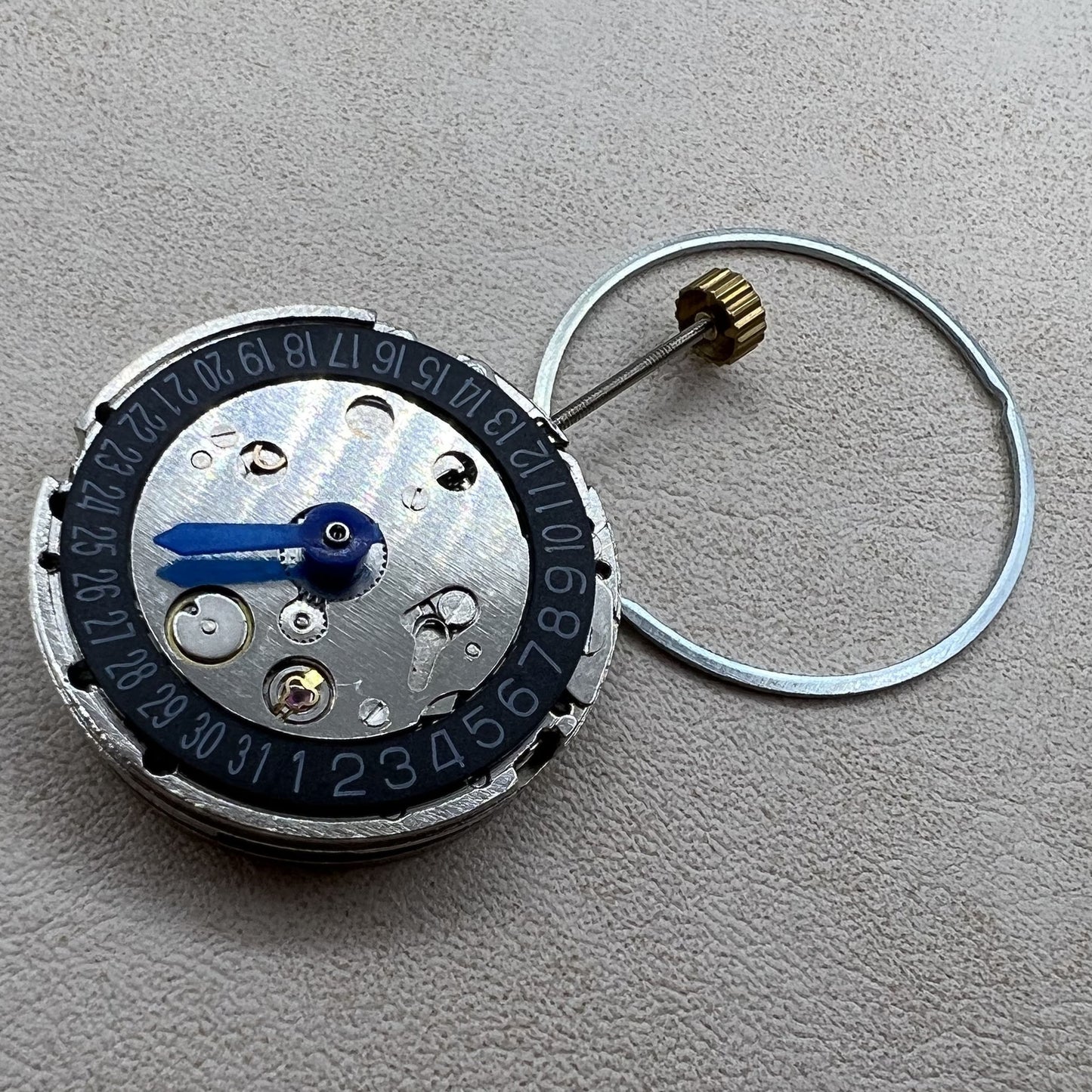 Mechanical Movement Black Dial Day Date Calendar At 6 for 2813 Movement