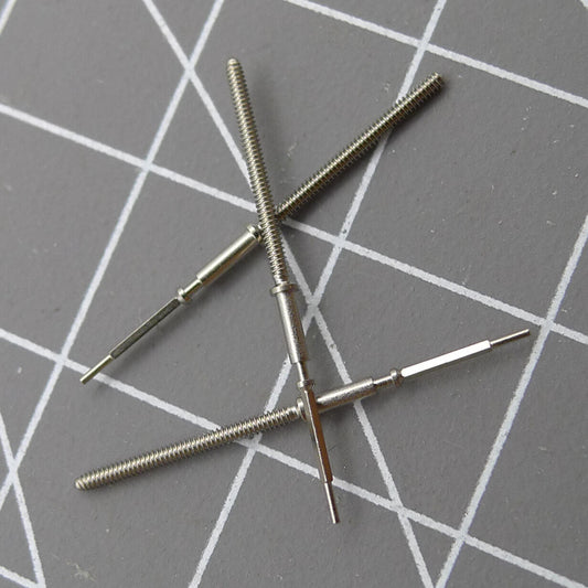 Watch winding stem for Swiss Ronda Z50 Z60 movement, durable and precise replacement part.