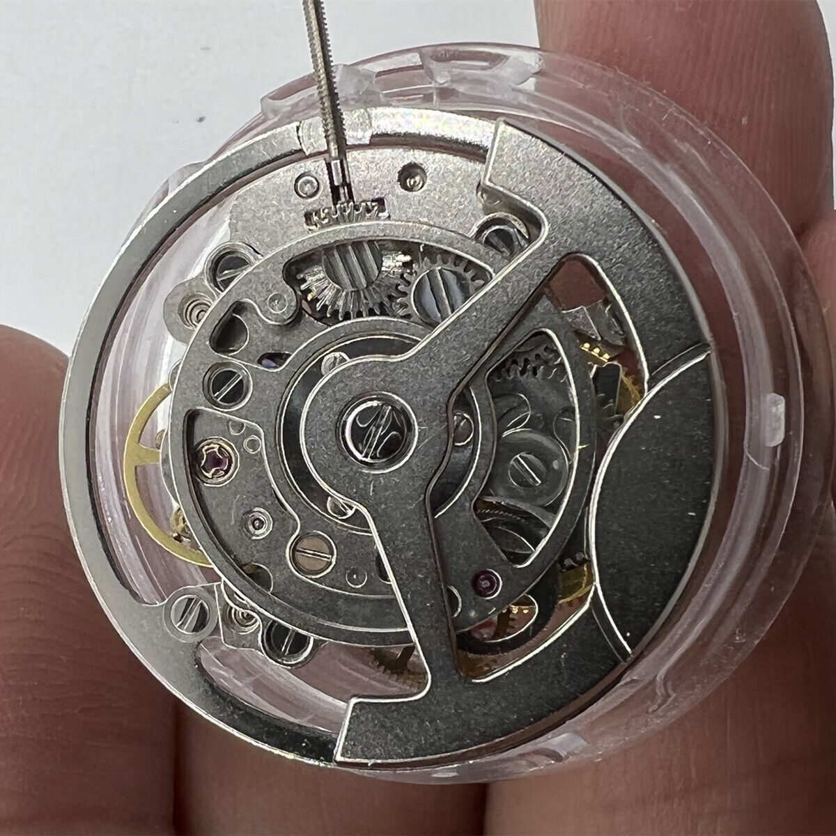 Shanghai Silver hollow watch accessory with multifunctional automatic mechanical movement, stylish and precise.