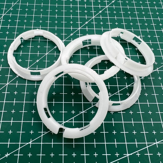 Wholesale pack of 5 ETA 2824/2836/2846 movement spacer rings, 6.2mm cushion mount for watch repairs.