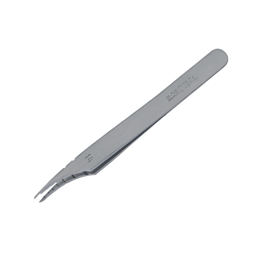 Horotec MSA12.300-14 carbon steel tweezers 110mm for precise watch hand removal and holding.