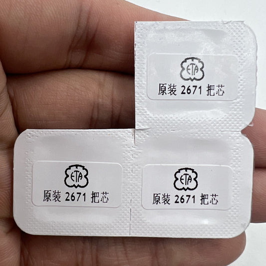 Set of 3 ETA 2671 winding stems replacement watch parts for precise timekeeping repairs