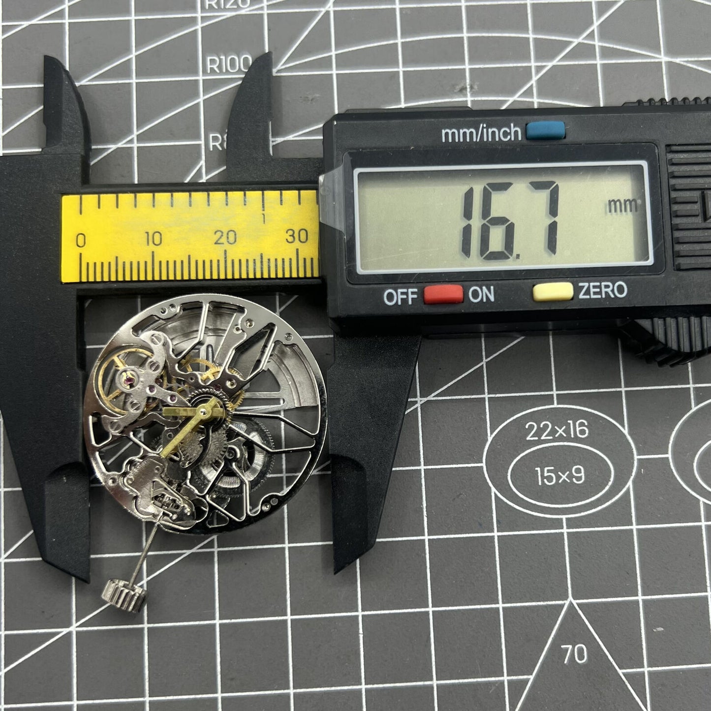 Dandong 8306 Hollow Silver 2 Hands Automatic Mechanical Movement