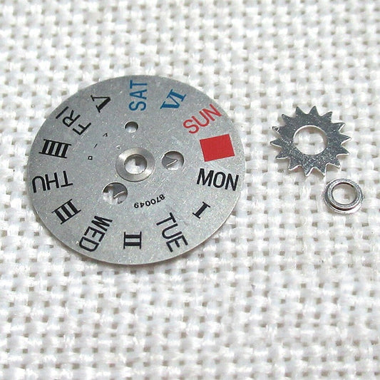 1. English and Roman week disk wheel for Orient 46941 46943 watch movement.