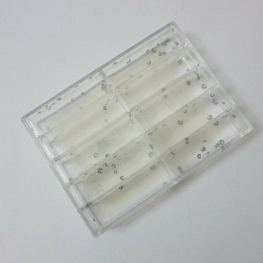 150pcs stainless steel E-clip circlip rings for secure watch movement assembly.