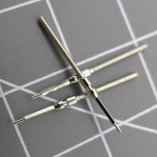 1. Five-piece set of Movement Watch Winding Stems by Miyota 8205, precision spare parts for repairs.