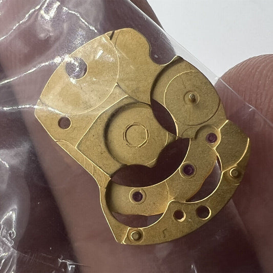 Golden automatic wheel bridge compatible with ETA2824 2834 2836 watch movements for repair.