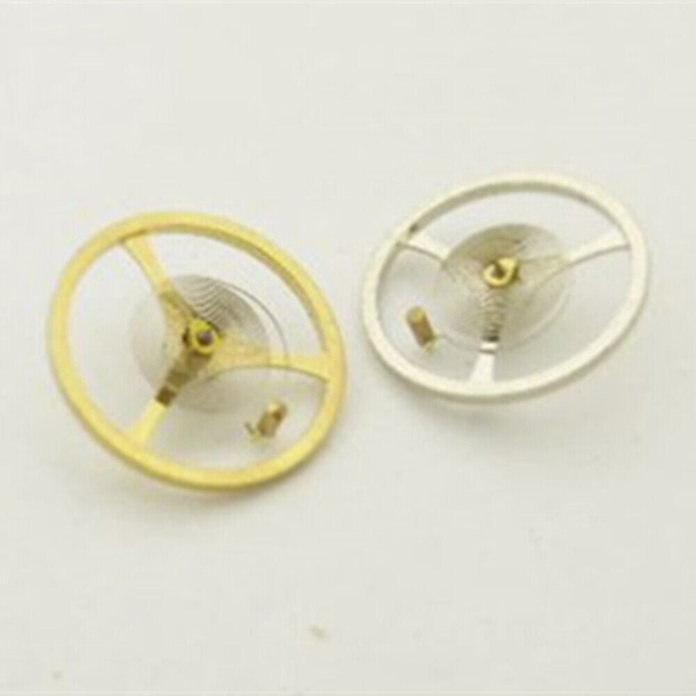 Silver and gold skeleton 2189 balance wheel replacement part by China Made, ideal for watch repairs.