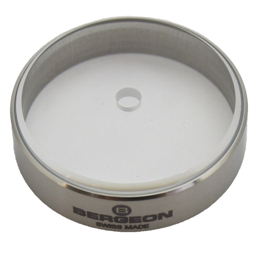 Bergeon 30105 hairspring holder with 3.50mm center hole for precise watch repair and maintenance tasks.