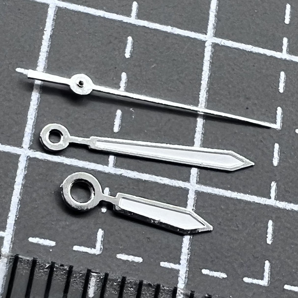 2 Sets/Pack White Arrow Shape Watch Hands For Miyota 2035 Watch Quartz Movement