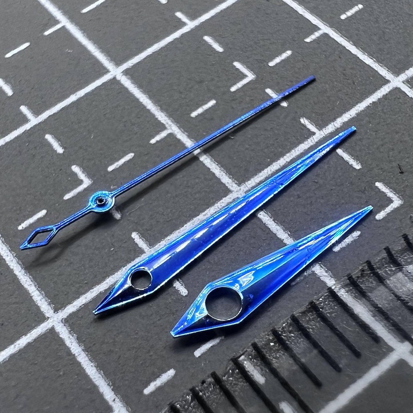 2 Sets/Pack Dark Blue Cocktail Type No Lume Hands for NH35/36 NH38 NH72 NH70