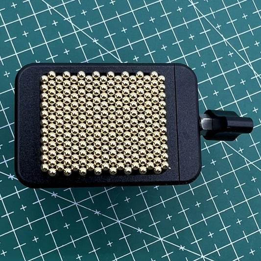 Universal metal movement holder with beads, compatible with any watch shape for secure repair - Brand Generic.