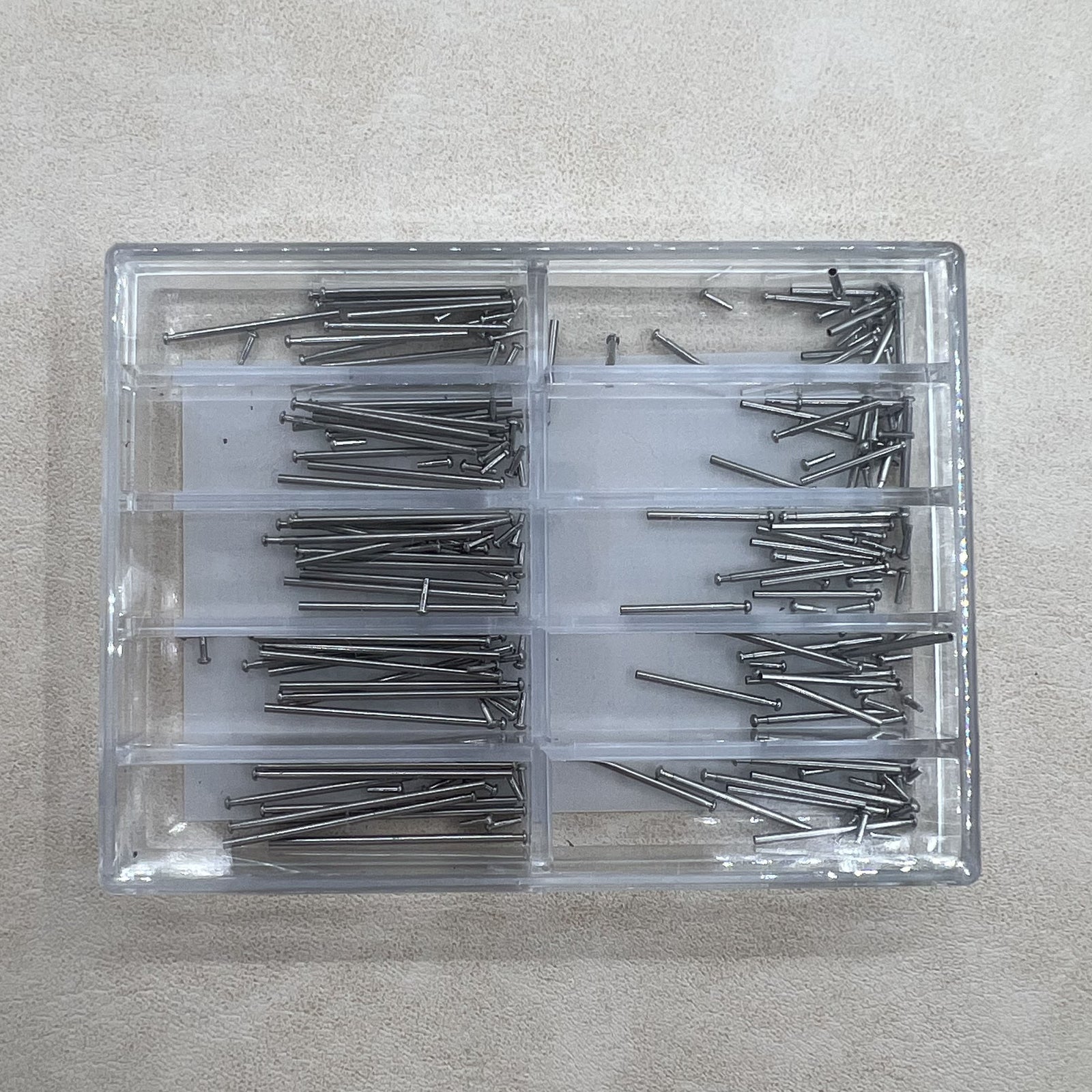 8mm-26mm 1.0mm thick tube friction pin spring bars for secure watch band clasp