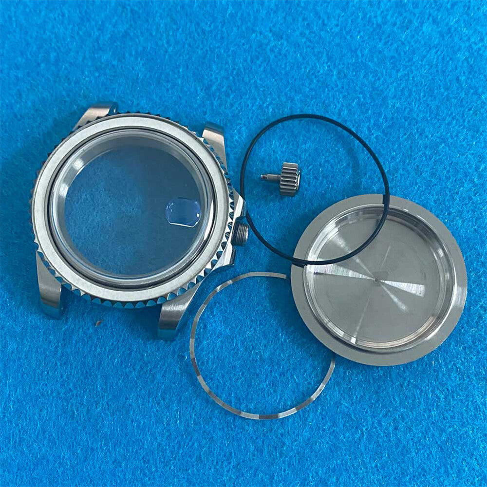Boîtier de montre en acier inoxydable 316L avec verre saphir grossissant de 40 mm pour mouvement NH35