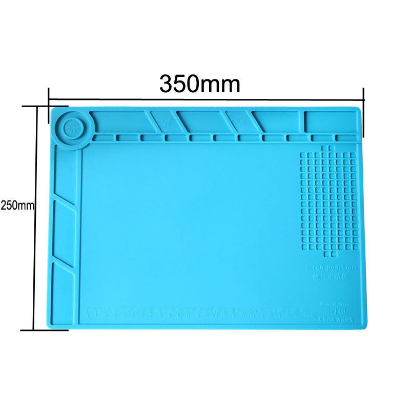 New Heat-Resistant Soldering Silicon Soldering Mat Work Pad Watch Repair Tool