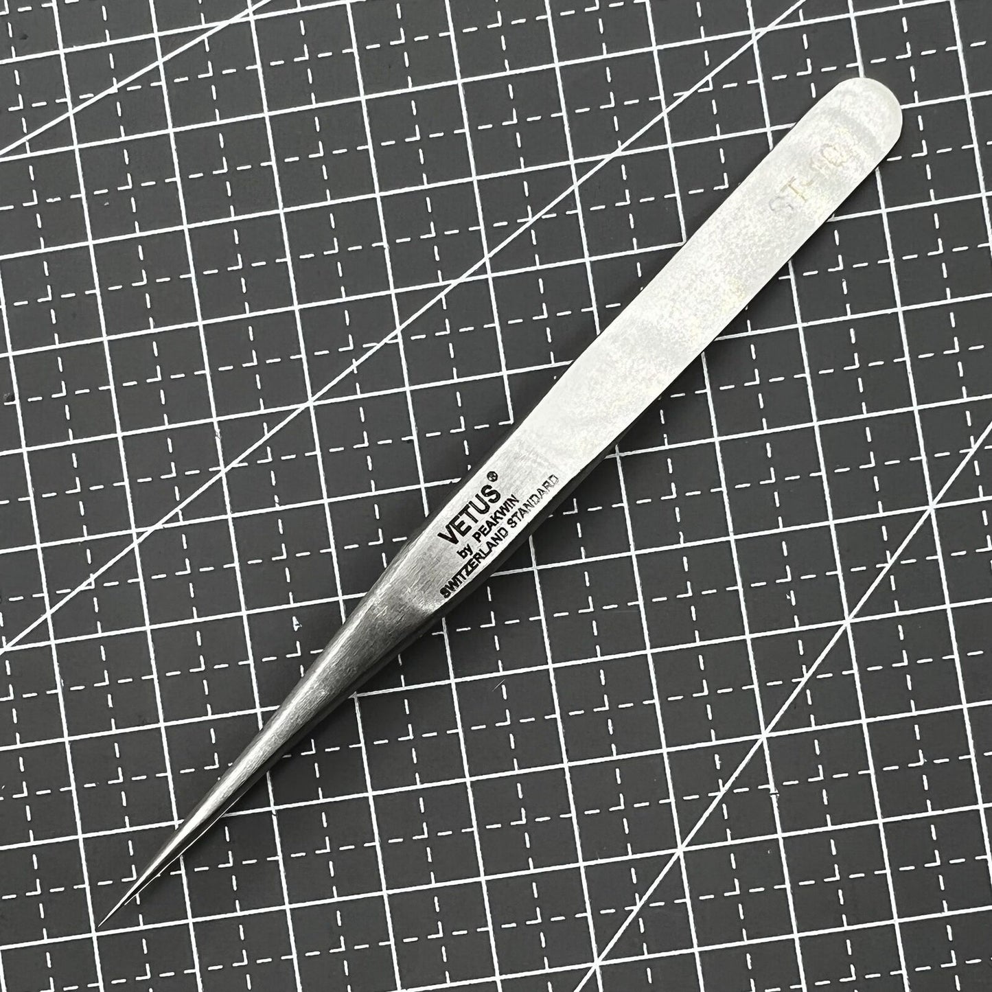 Pince à épiler ST10 antimagnétique, ultra-dure, antiacide, en acier inoxydable, antimagnétique