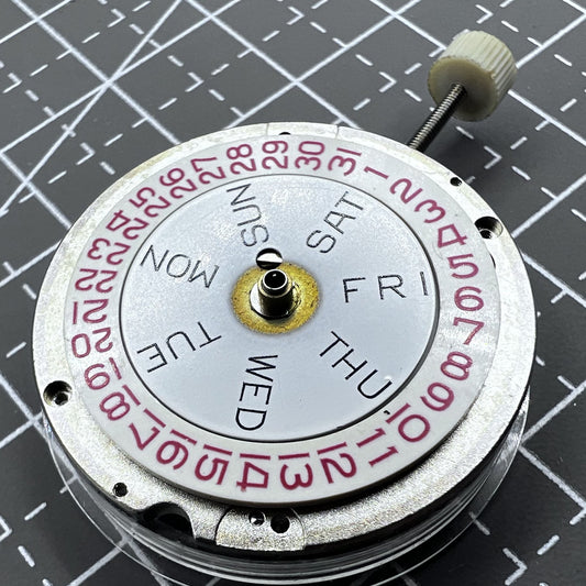 Swiss RONDA MATIC 1217-21 manual winding watch movement disassembled for repair or assembly.