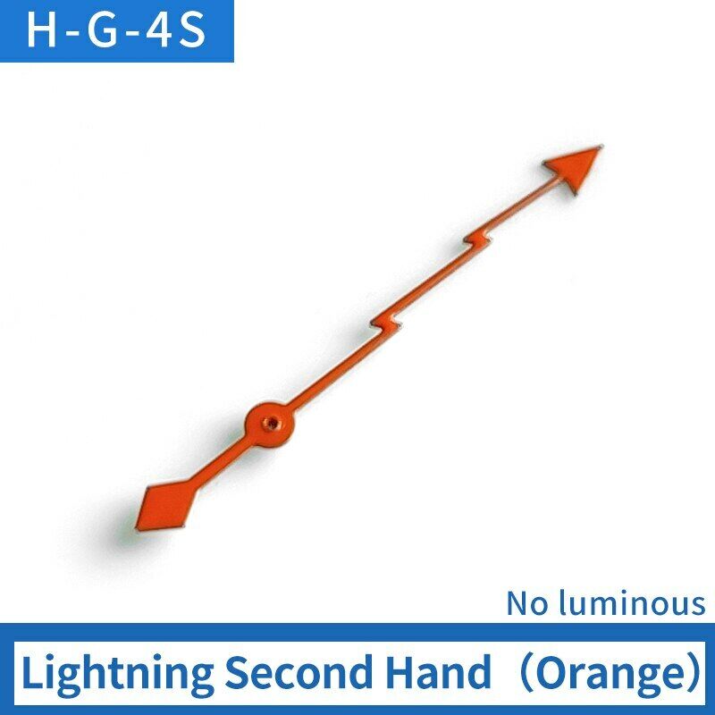 Lightning-style second hand for SKX007 and SKX009 watches, non-luminous, precise fit.