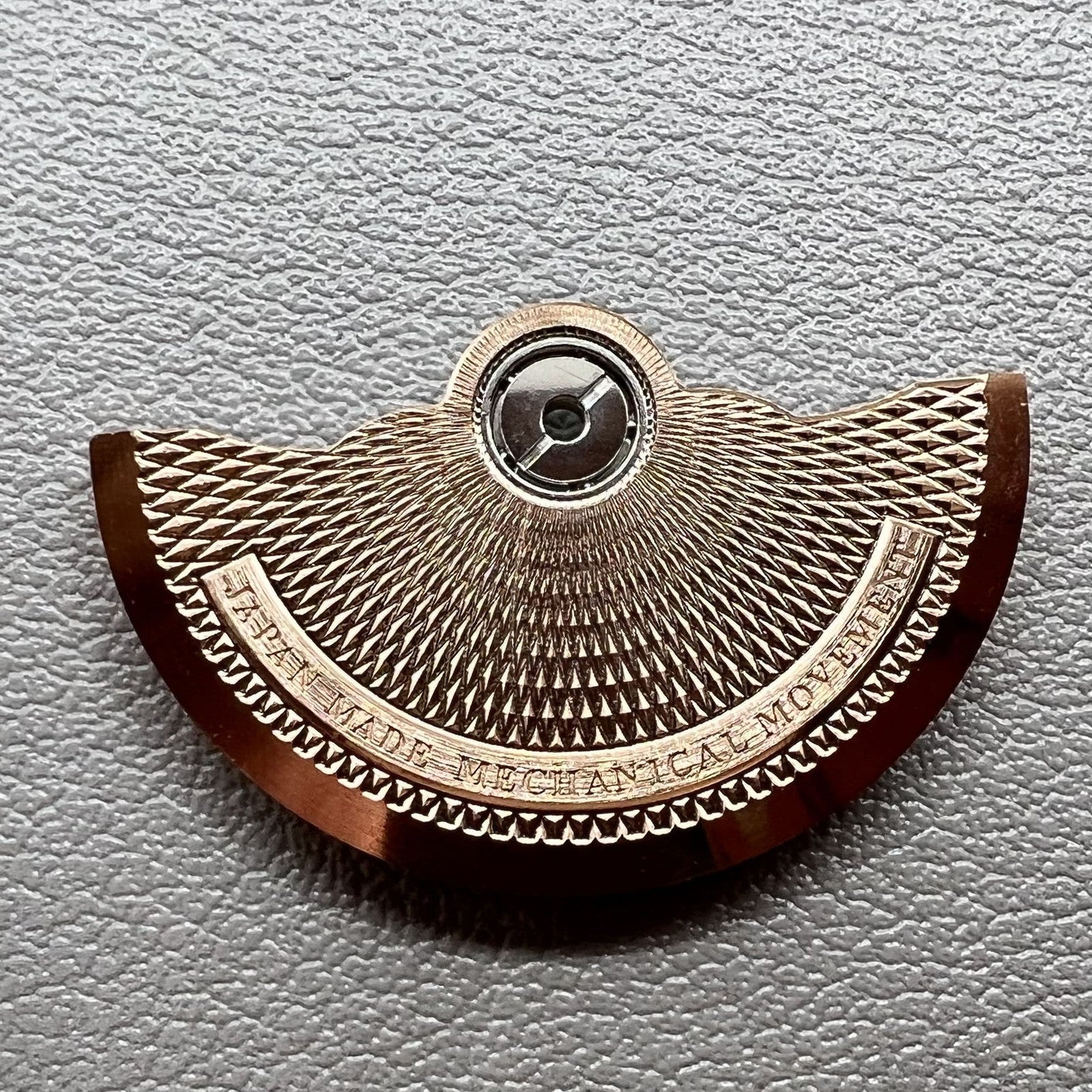 Rose Gold dense diamond pattern oscillating rotor weight for NH34 NH35 NH36 NH38 movements.