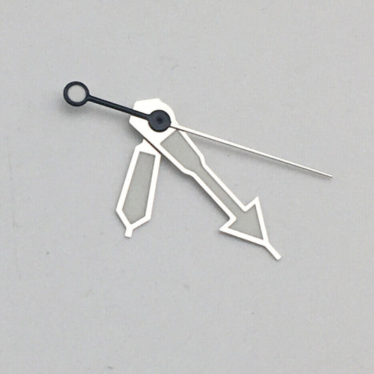 Green luminous watch hands set for NH35A/NH36A movement, precise fit and bright visibility by NO31.