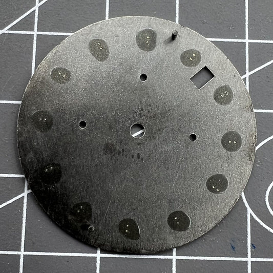 Green Lume 32.5mm Timed Lap Watch Dial with black and white design for VK63 Quartz