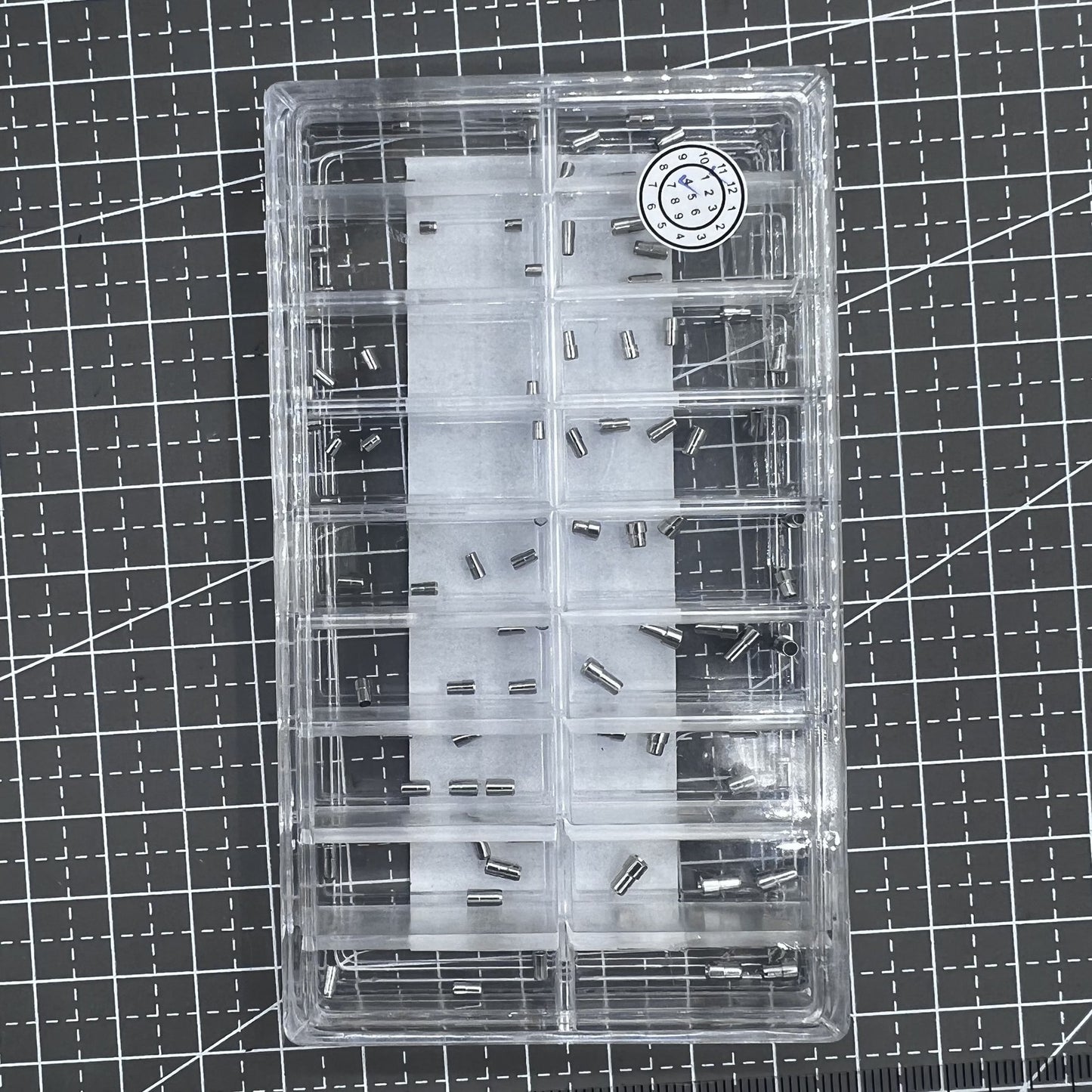 90PCS/Box AC-628SS-5 Stainless Steel Watch Crown Tube 1.5mm-2.5mm Diameter