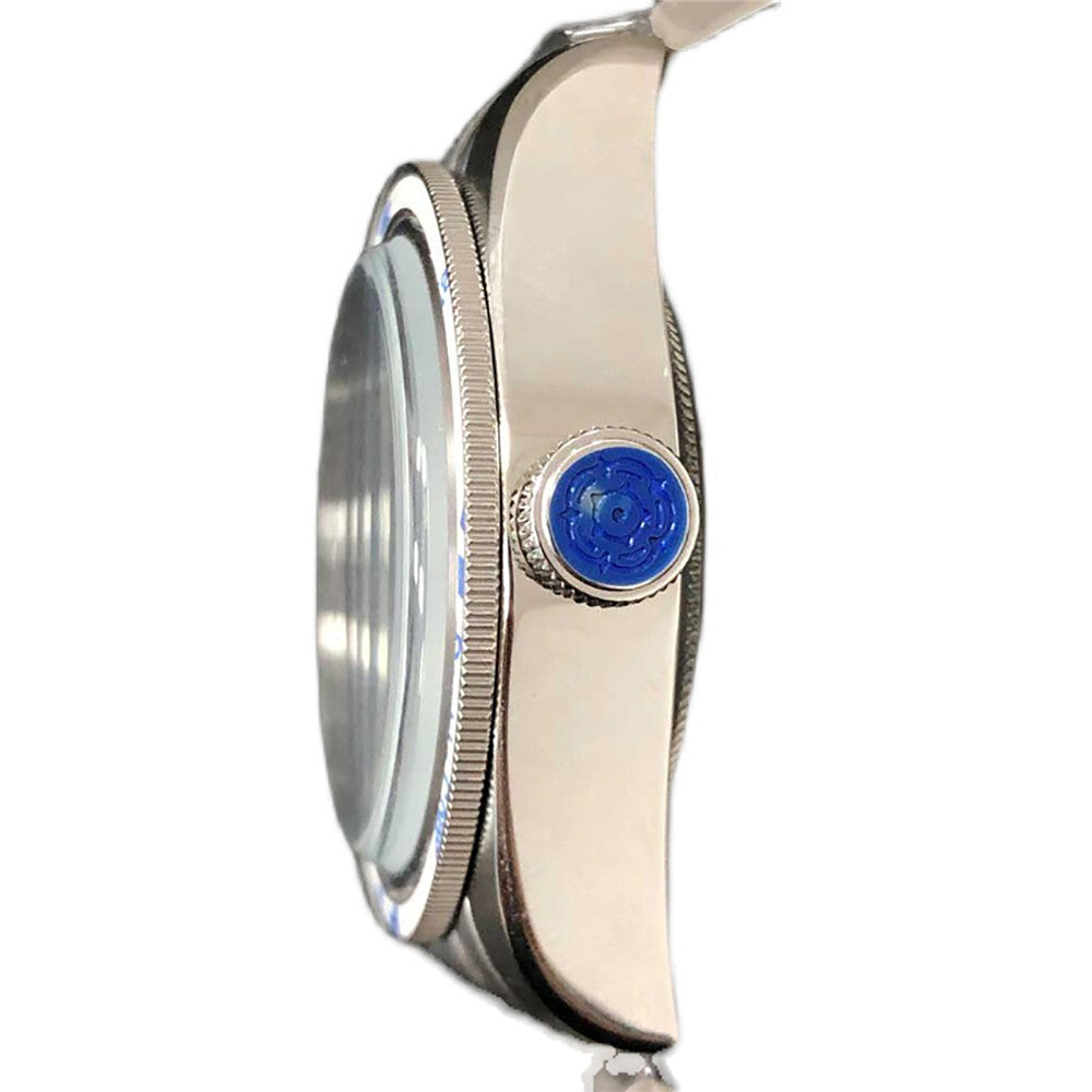 Boîtier de montre 10 types + bague en aluminium + bracelet 41 mm en verre saphir/minéral pour NH35/NH36