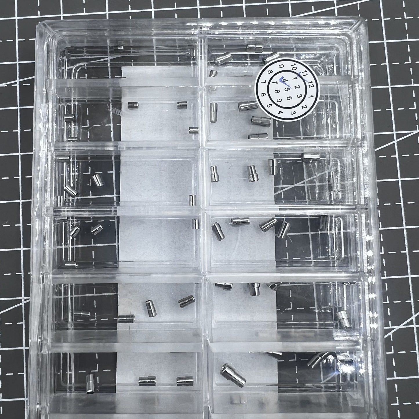 90PCS/Box AC-628SS-5 Stainless Steel Watch Crown Tube 1.5mm-2.5mm Diameter
