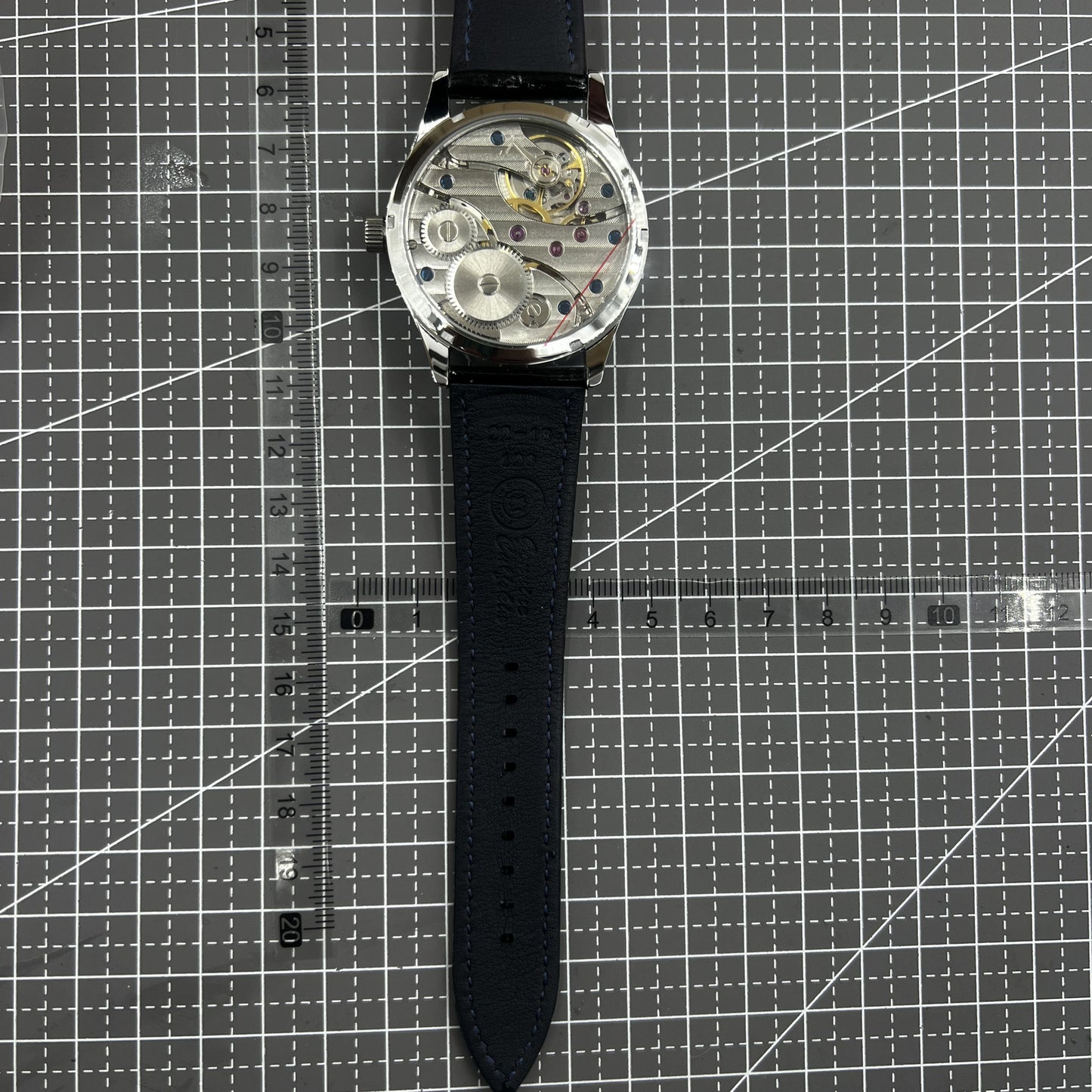 42mm Men Watch Seagull ST3600 Manual Chain Up Mechanical Movement