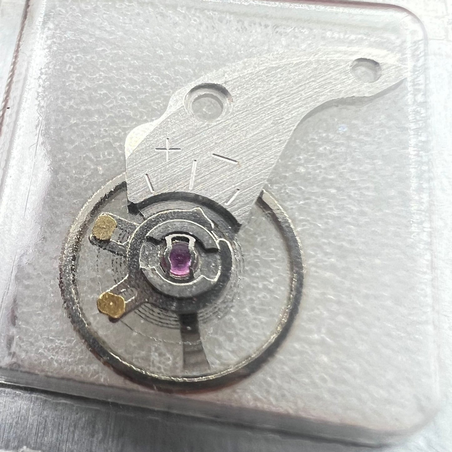 Complete Balance Wheel with splint for Miyota NH35 NH36 watch movement, precision Japanese craftsmanship by Miyota enhancing timekeeping accuracy.