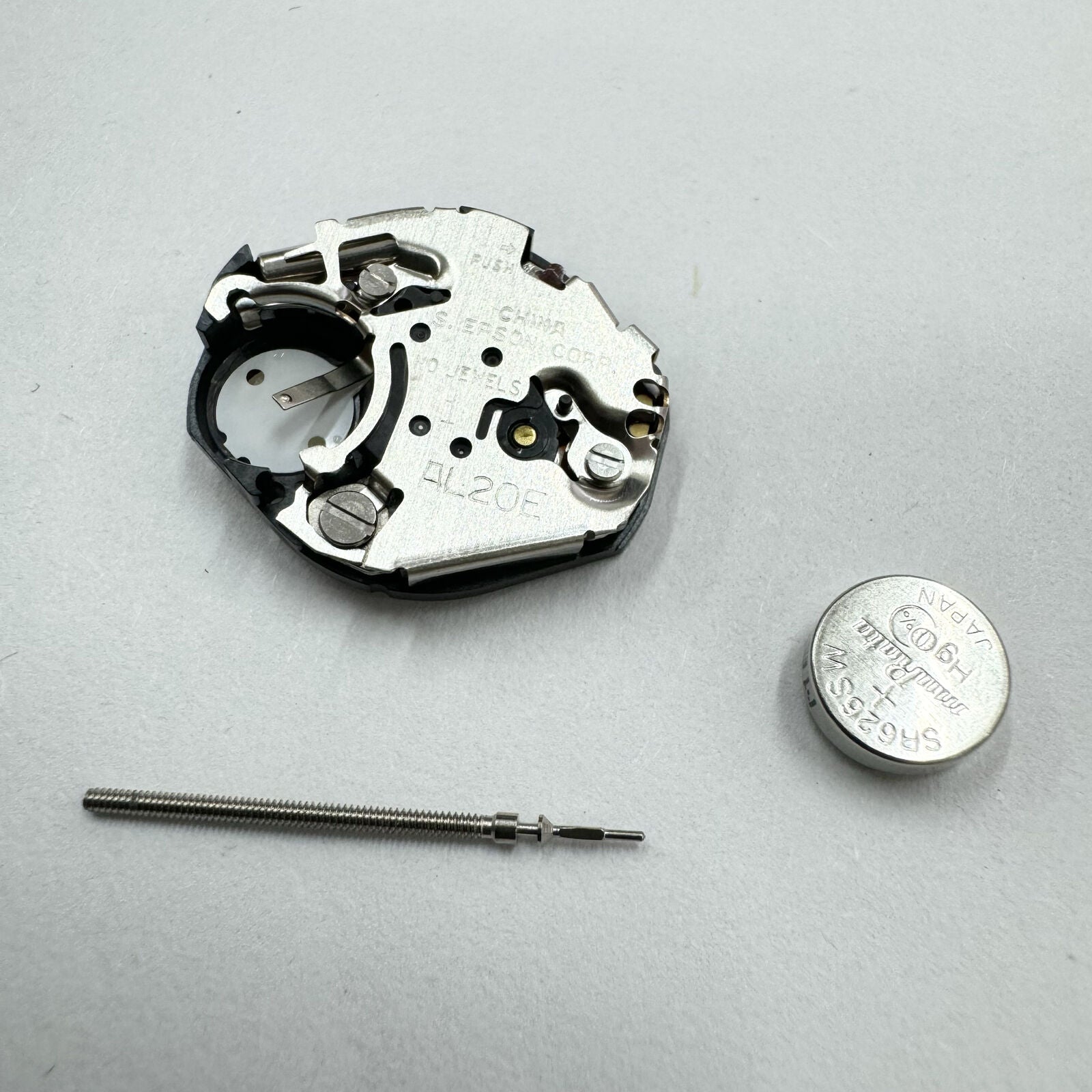 Hattori Epson AL20 quartz watch movements, Japan-made, 5-pack for precise timekeeping accessories.