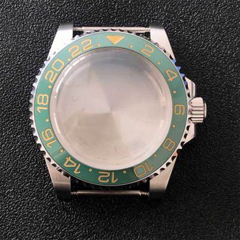 316L Edelstahl Uhrengehäuse SUB Convex Saphirglas 40mm Für NH35/NH36