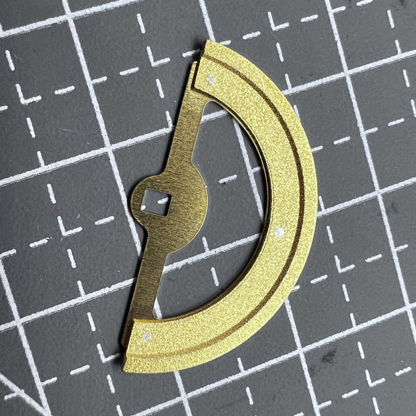 2 PIECES Golden Rotor Oscillating Weight Generic For Movement Miyota 82S7 #570