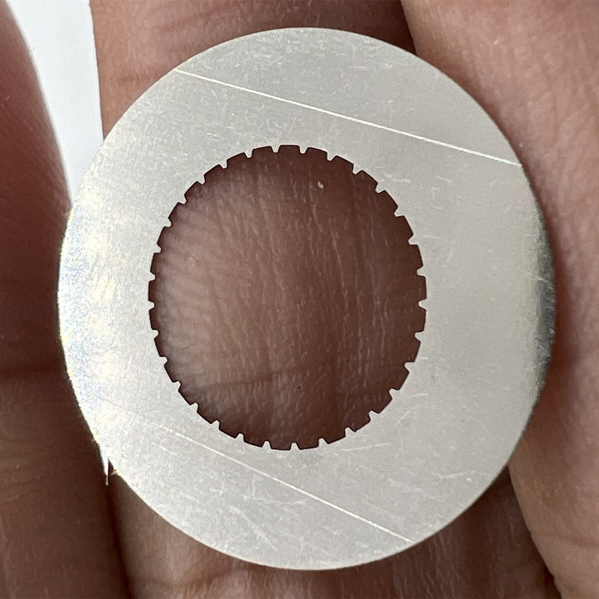 White Date Disk Wheel Date Wheel Date At 3 Fit for ETA F05.111 Watch Movement