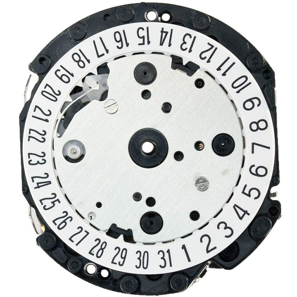 Hattori Epson VD31A quartz watch movement, precision Japanese craftsmanship for reliable timekeeping.