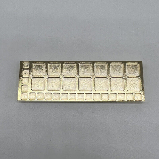 Copper golden tray container with 75mm square grids, ideal for organizing screws in watch repair kits.