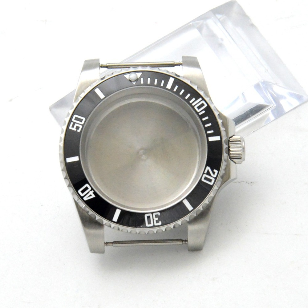 Montre de yacht automatique 40 mm GMT, boîtier compatible avec le mouvement NH35/36, verre saphir