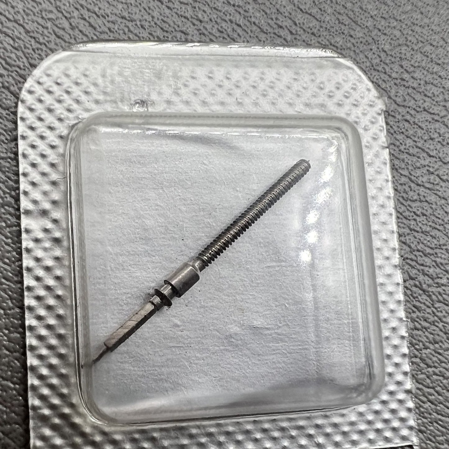 Set of 2 ETA C01.211 watch stems, precision fit for mechanical movement repair and replacement.