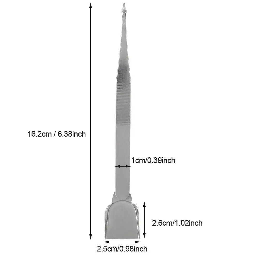 Jewelry Diamond Tweezers with Scoop Shovel for Stones Diamond Gem Beads