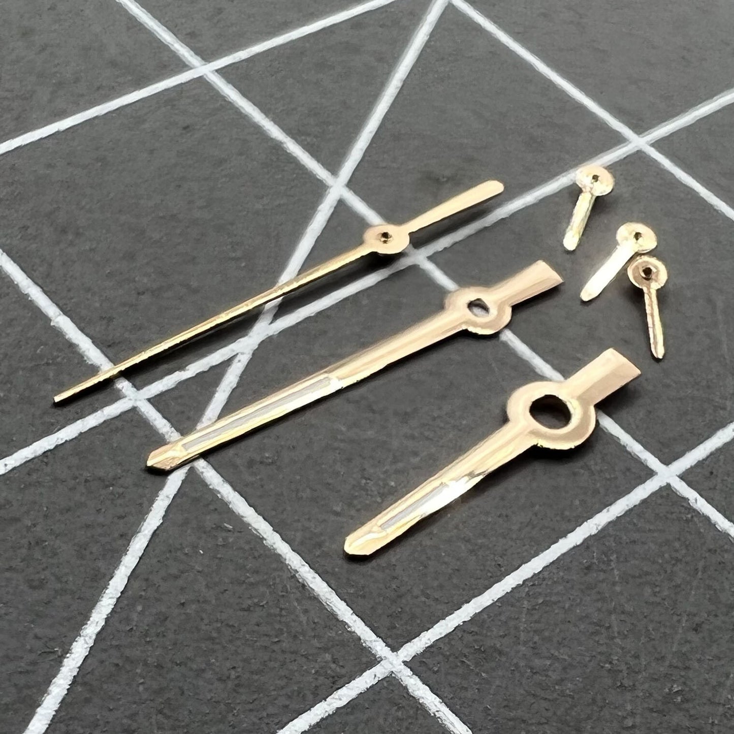 Aiguilles de montre 11 mm, garniture dorée rose, luminescentes vertes, pour VX3J, VX9J, VX7J, VX3N, VX9N, VX42