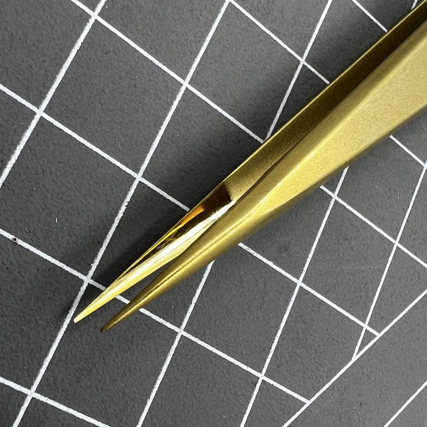 Swiss Bergeon 7422-PM-S5 brass anti-magnetic tweezers for delicate watch repair and precision handling.