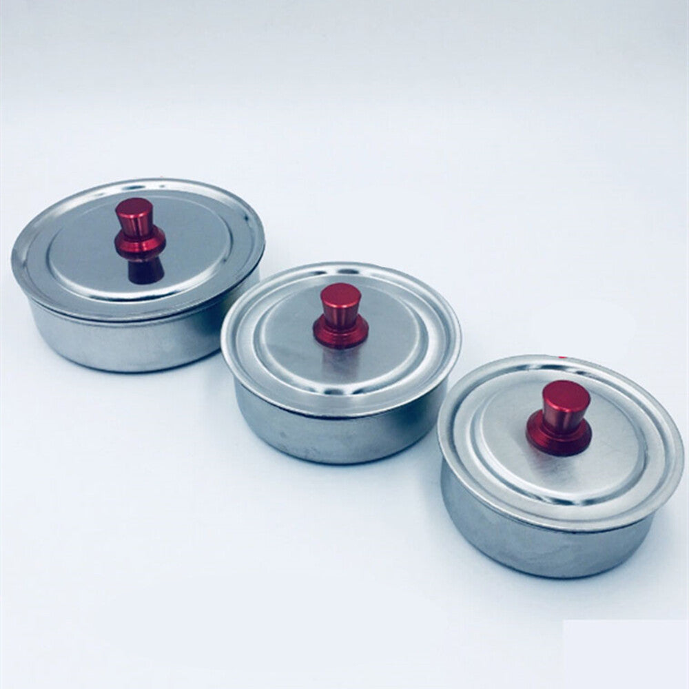 Stainless Steel 86-63mm Watch Oil Benzine Cup with Anti-Leak Cover Repair Tool