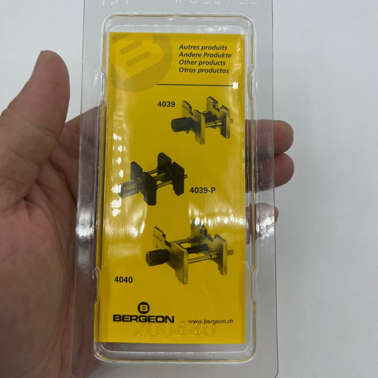 Bergeon 4040-P Extensible And Reversible Movement Holder Swiss Made