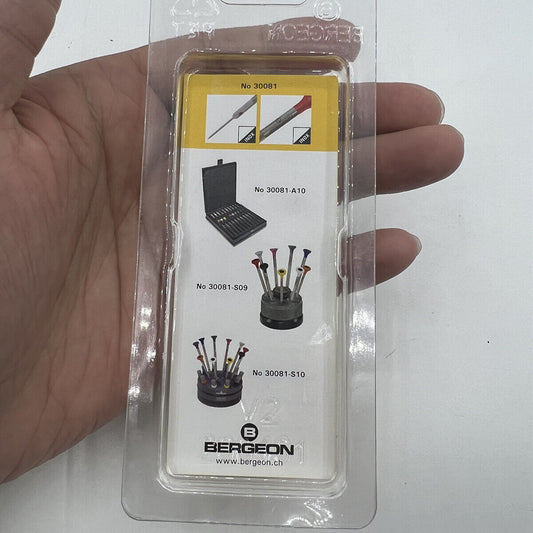 Bergeon 30081-300 ergonomic �3.00 mm screwdriver for precise watch repairs and maintenance.