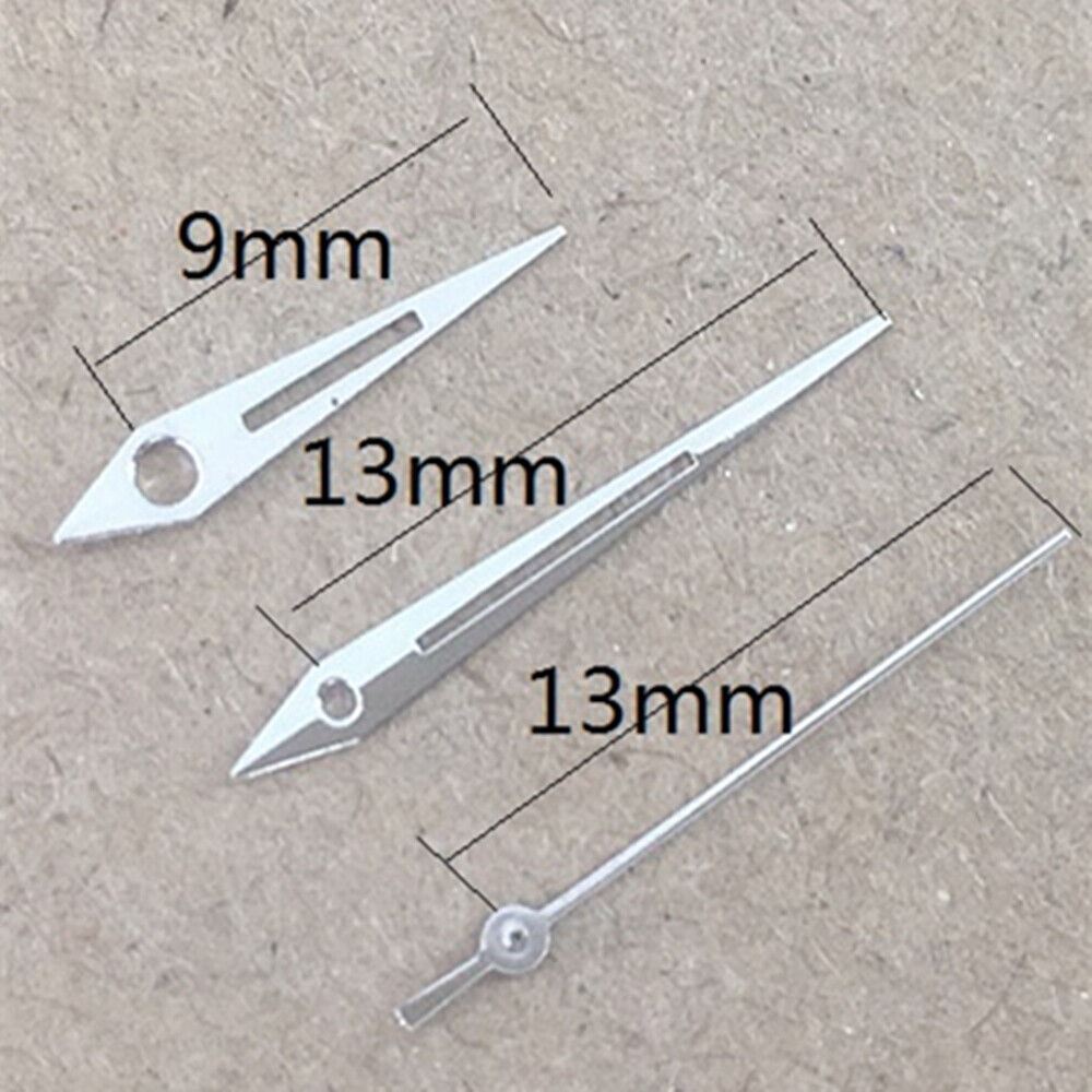Aiguilles de montre argentées pour mouvement à quartz Miyota 2035 P1-H4-C97