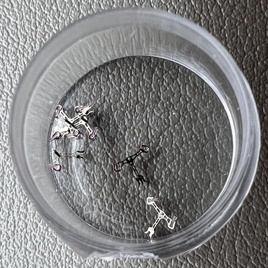 1. Set of 5 pallet forks compatible with NH35 NH36 watch movements, precision fit.