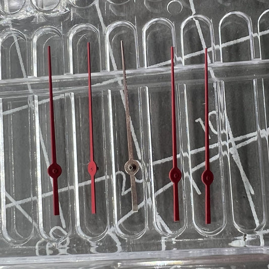 Diving red small second hand for NH35A/NH36A movements in SKX007 and SRP777 watches, Seiko compatible.