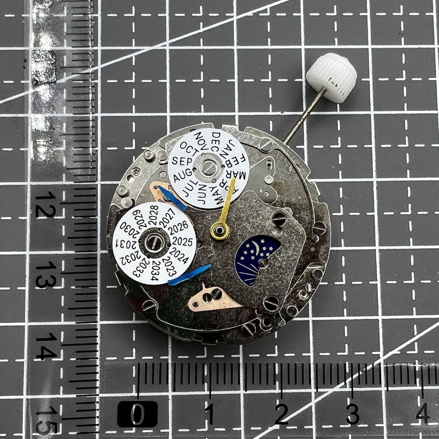 Mouvement mécanique automatique Shang hai 7751 remplace Longines 8 aiguilles