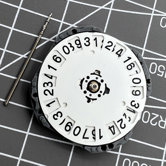 Japan Made Hattori Epson TMI VJ76 VJ76B quartz watch movement with date at 6 and 12 o'clock.