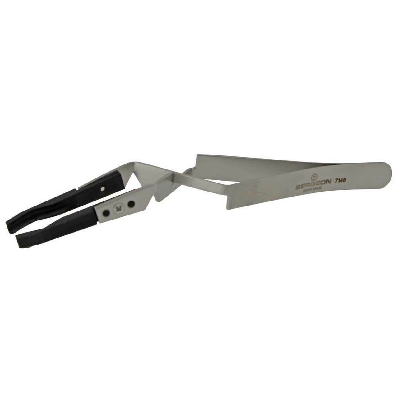 Bergeon 7140 Kreuzverriegelungspinzette für Kristalle und Zifferblätter